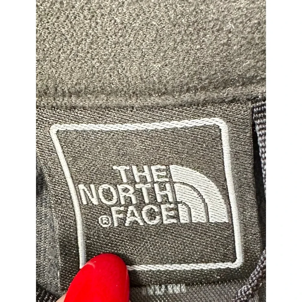 The North Face Mens Windwall Fleece Jacket Black Full Zip Mock Neck Medium